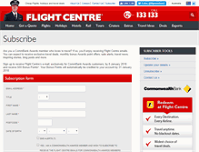 Tablet Screenshot of cba.flightcentredeals.com.au